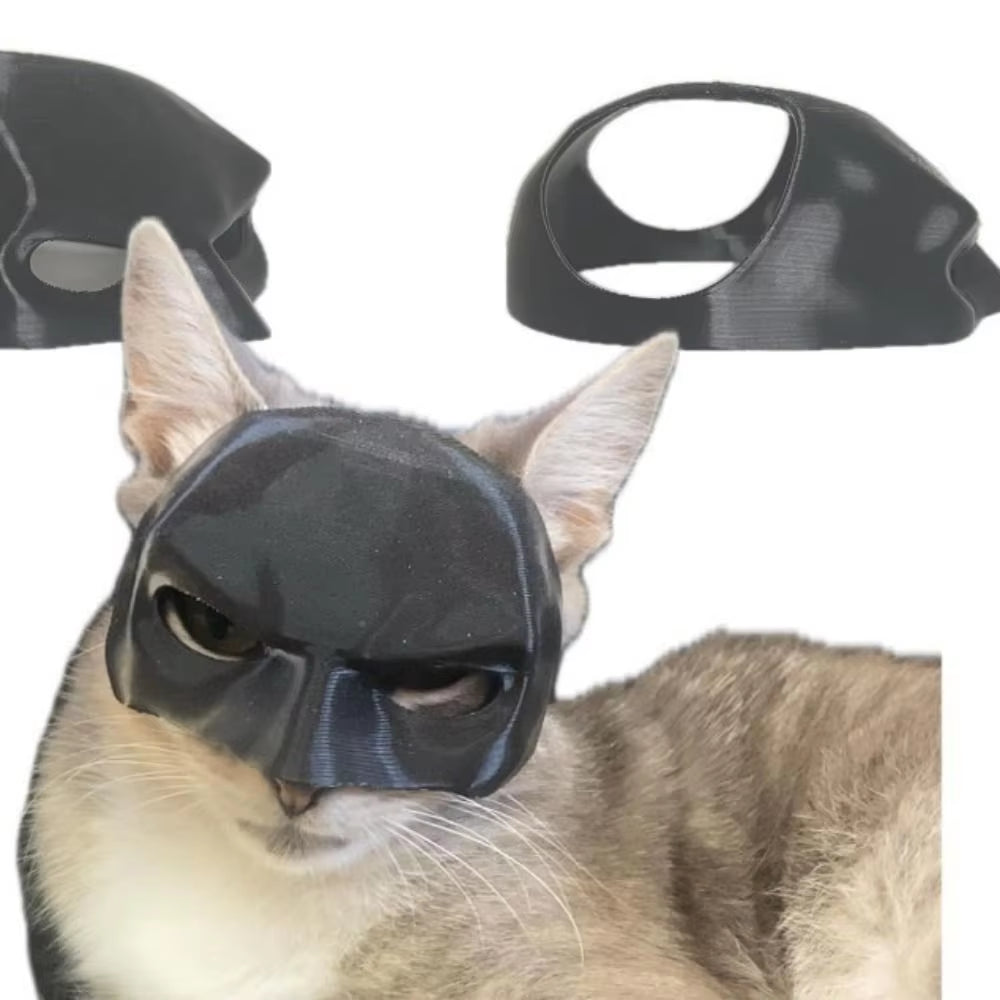 New Black Bat Cat Avenger Mask Cat Mask Avenger Mask Matte Cute Bat Mask Cool Superhero Pet Cat Dog Toy